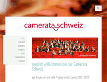 Tablet Screenshot of camerata.ch